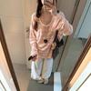 Women's Relaxed Color Block Striped Long Sleeve T-Shirt - Spring 2025 Loose Chic Style