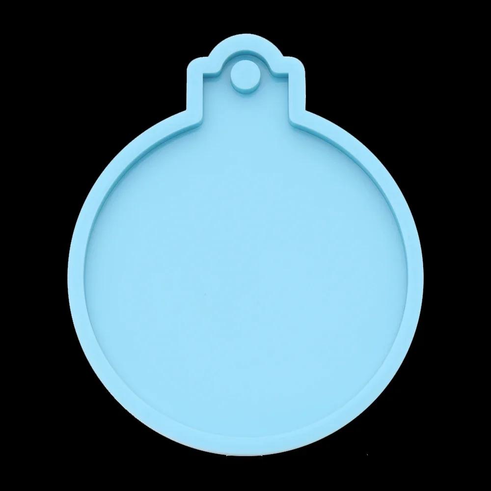 DIY Pendant Resin Crystal Epoxy Mould Christmas Tree Elk Pendant Decoration Hanging Tags Resin Silicone Mould