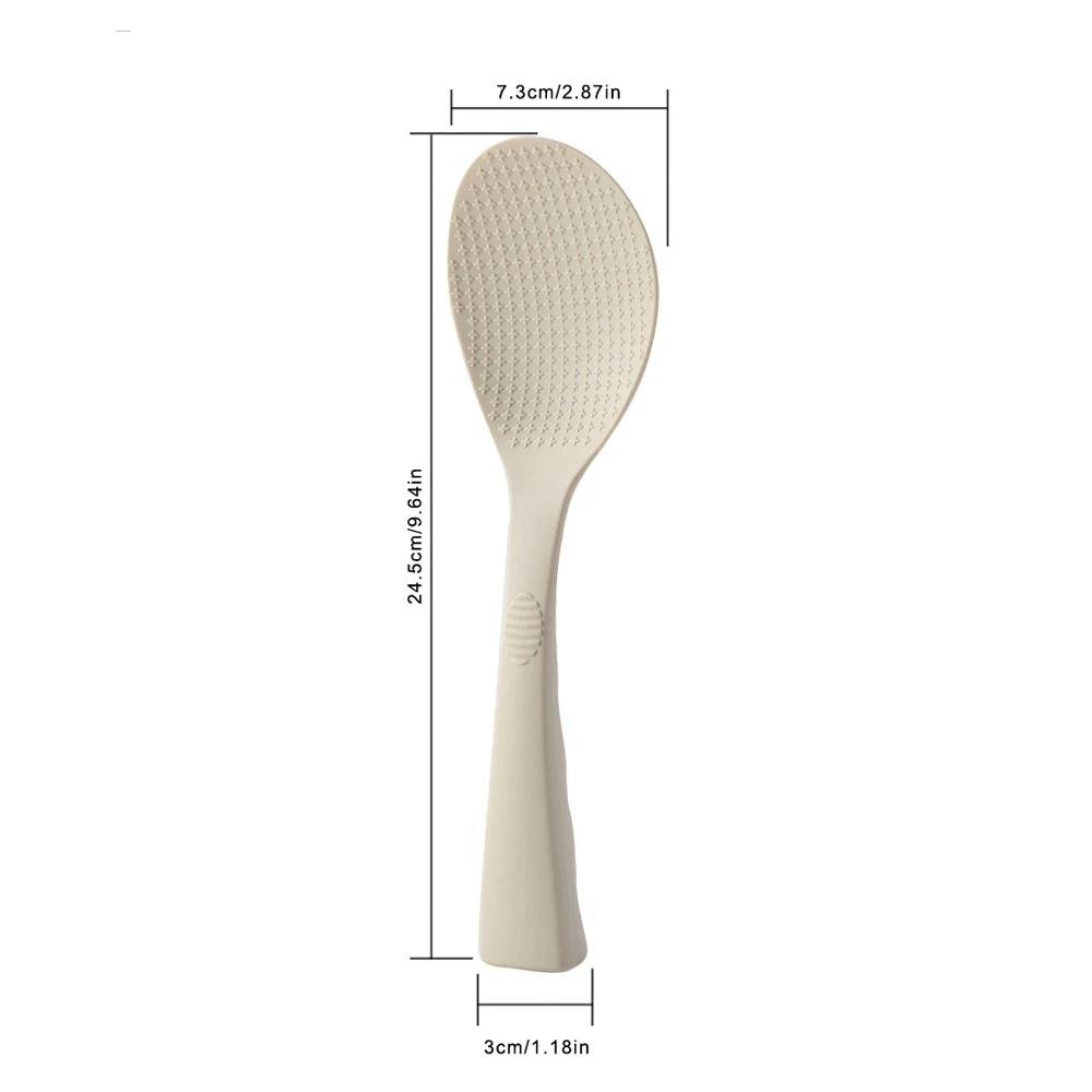 1/2 ks Silikonová lžíce Nepřilnavá vařící lžíce Ochrana proti opaření Hrnec Rýže Lžíce odolná vůči vysokým teplotám Odolné kuchyňské pomůcky