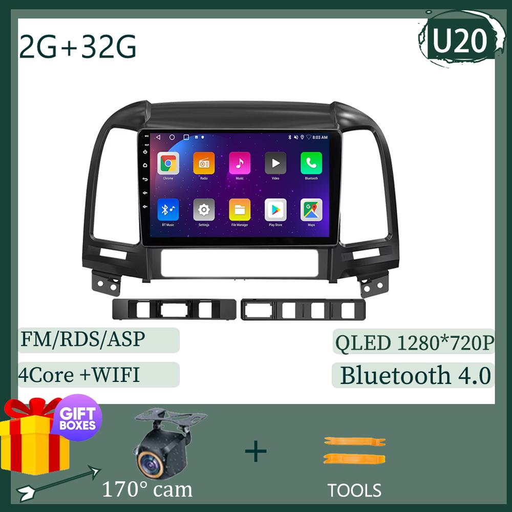 

Android 2din Car Radio Multimidia Video Player Navigation GPS For Hyundai Santa Fe 2 2006-2012 8 Core Head Unit Carplay Wifi BT