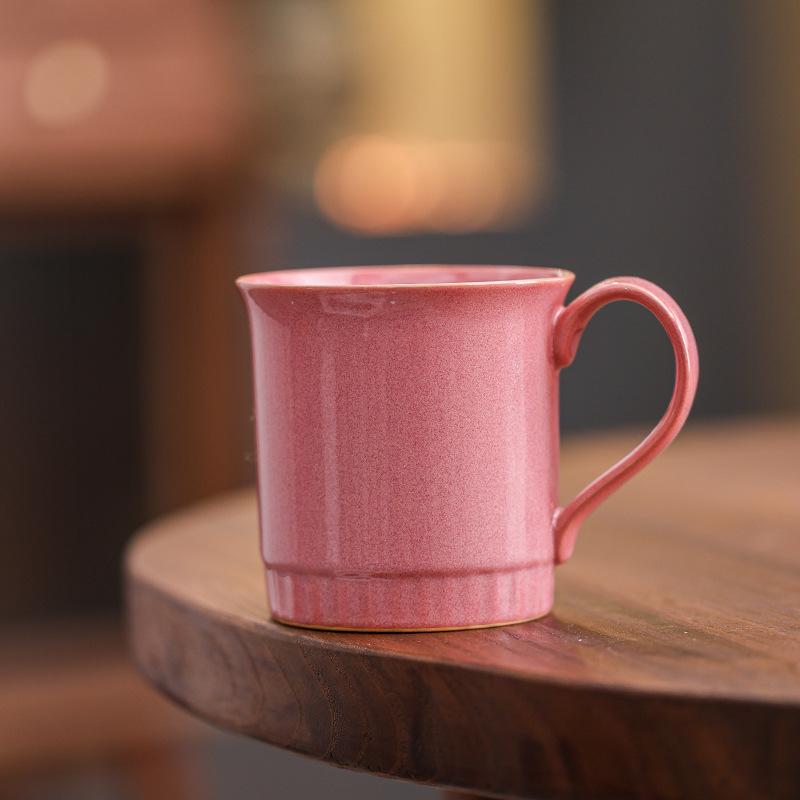 Nordic Ceramic Coffee Cup Latte Latte Flower Afternoon Tea Cup High Value Household Water Cup Mug