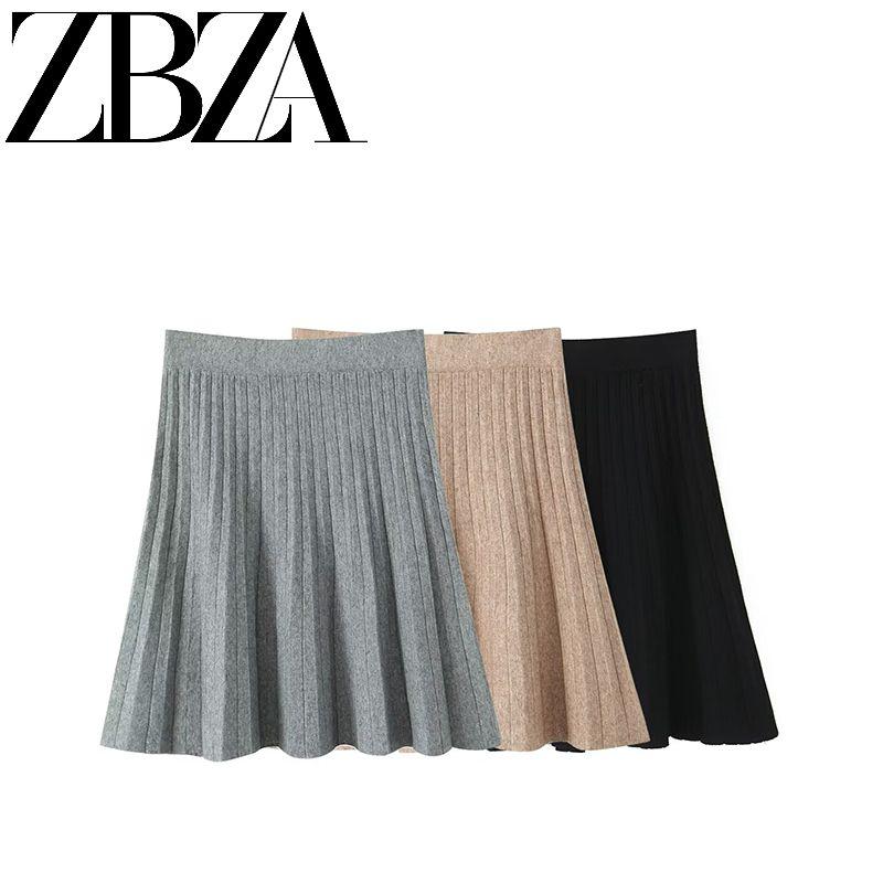 Jnleaog New Fall Women's Clothing Fashion French Style Design Fashion All-Match Casual Style Fall and Winter Knitted Overskirt