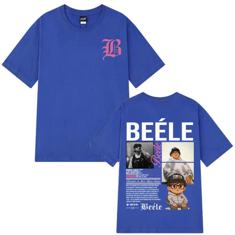 

Rapper Biler s 2025 Album Tour, High-quality Printed Short-sleeved Haraju-style Pure Cotton Casual T-shirt for Summer 3XL