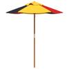 Vidaxl Picnic Table For 4 Children, With Umbrella, Fir Wood