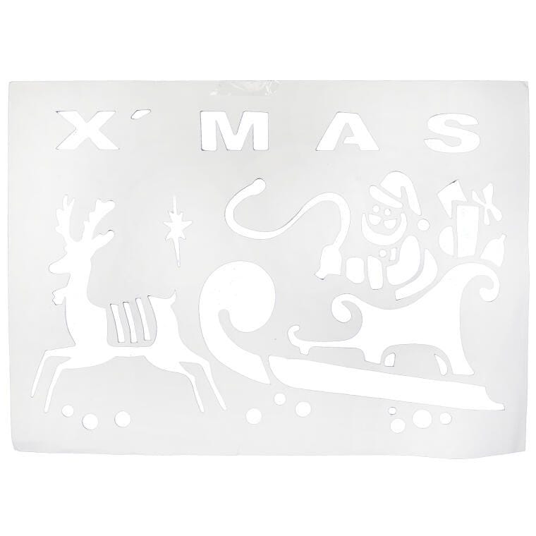 Large paper window stencil, 5 images