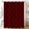 Plaid Shower Curtain Waterproof Fabric 180x245cm Bath Room Decor