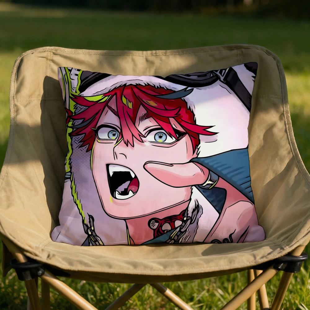 Manga GGokurakugai Cushion Cover Soft Reversible Durable Pillow Cover MultiScene Use for Home Car Daily Comfort