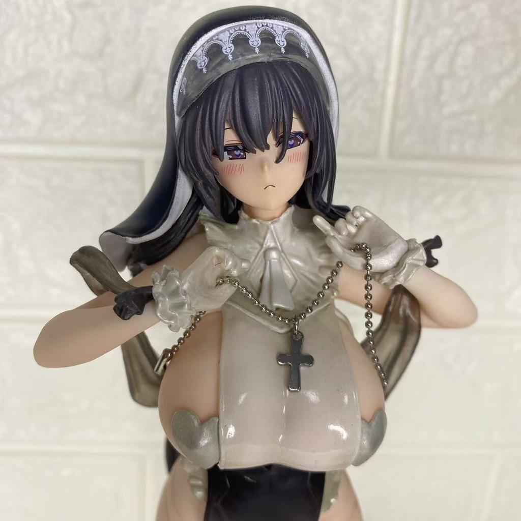 28cm Prayer Nun Anime Pvc Action Figure Model Toy Girl Figurine Gk Desktop Decorative Boys Gift