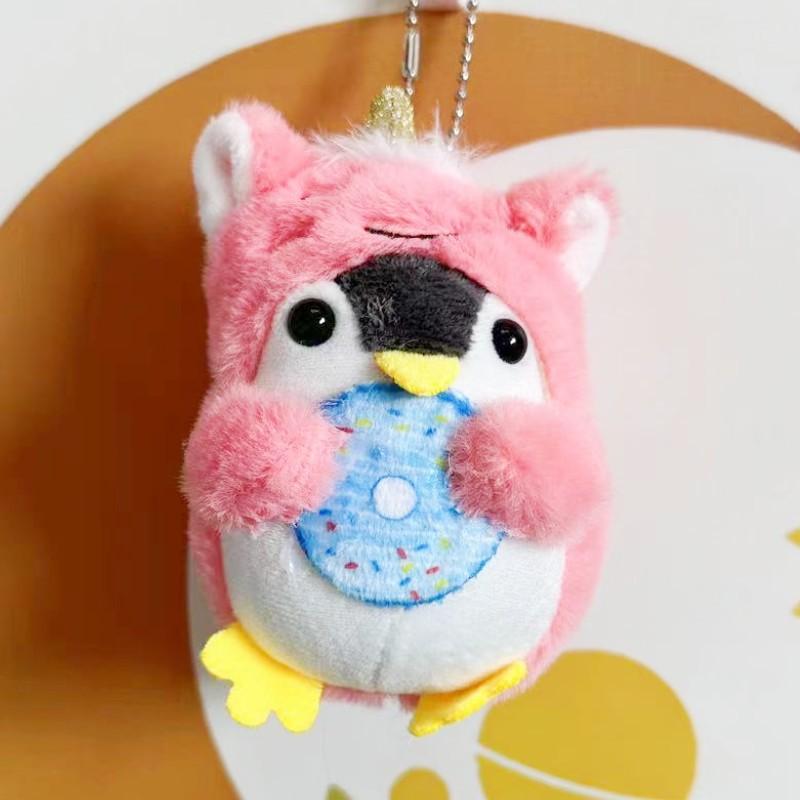 

Cute Cartoon Drag Donut Penguin Plush Toy Doll Penguin Bag Hanging Ornament Doll Doll