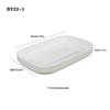 Jijun A5 Melamine Japanese Rectangular BBQ & Buffet Plates (10-Pack)