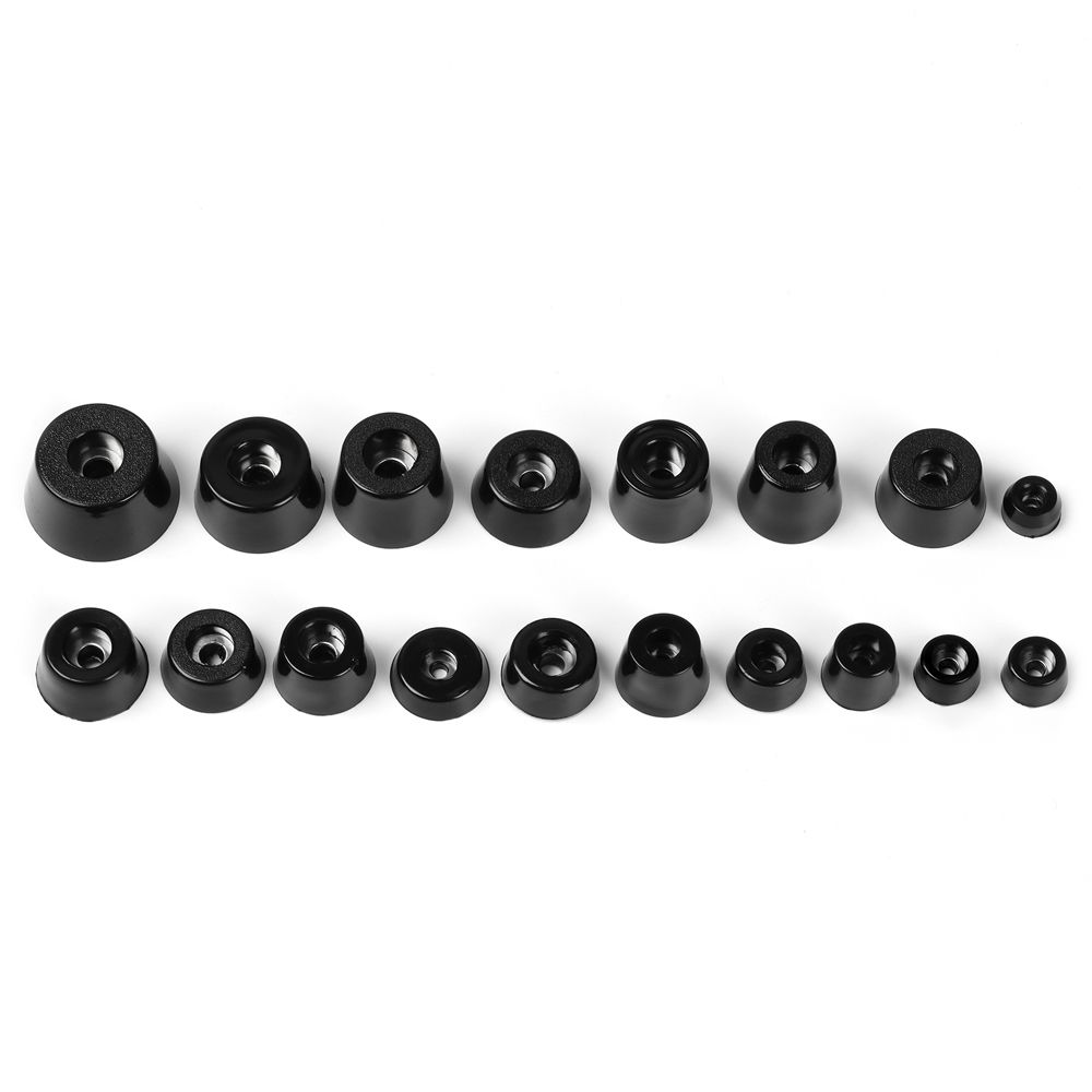 10pcs Furniture Slip Feet Pad Black PVC Floor Protector Bed Table Tapered Slipstop Silent Protection Stand Pad Furniture Part