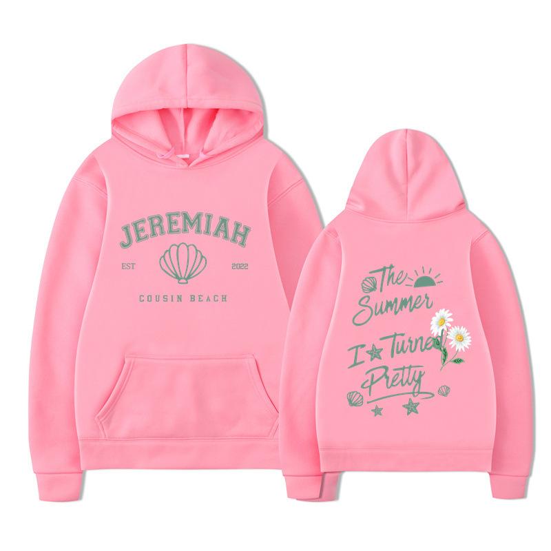 Cousins Beach The Summer I Turned Pretty Beach Print Unisex Streetwear Hip Hop Style Autumn Winter Fashion Tops Clothes
