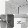 Bathroom Mirror Cabinet with Shelf Concrete Grey 60 x 14.5 x 70 cm