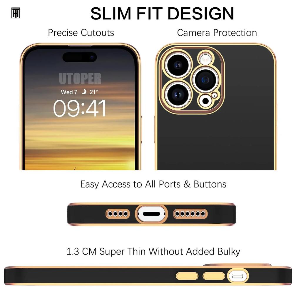 Luxusní jednobarevný silikonový měkký obal pro iPhone 16 15 14 11 12 13 Pro Max Mini 16 Plus Pokovený lesklý nárazuvzdorný ochranný kryt