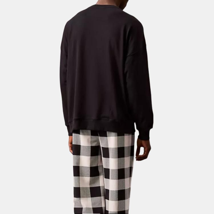 Calvin Klein Minimalist Comfortable Versatile Casual Long Sleeve Sweatshirt Men tops Black NM2841-001
