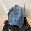 Denim Backpack, Women's Backpack, Fashionable Schoolbag, Harajuku Style Student Travel Handbag