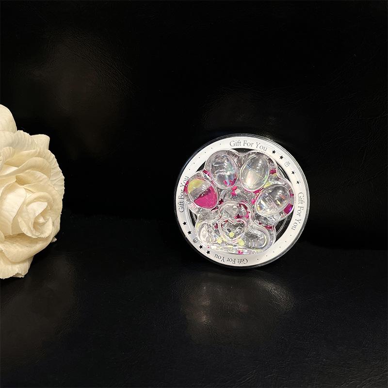 Three-Dimensional Cat Claw Sequined Mobile Phone Airbag Bracket Magnetic Suction Retractable Lazy Portable Creative Women'S Desktop Bracket