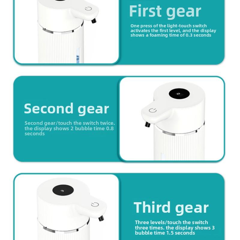 420ML Automatic Soap Dispenser Waterproof IPX6 Touchless Smart Hand Soap Dispenser USB C Rechargeable 1200 MAH Soap Dispenser