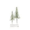 Mini Desktop Christmas Tree Ornaments Realistic Cedar Flocking Tree Tabletop Decor for Festive Home or Office Decoration