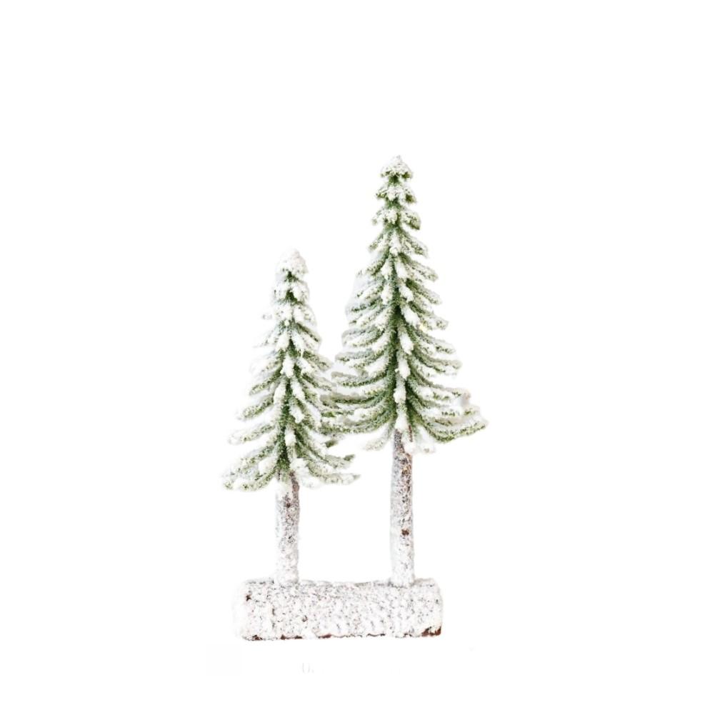 Mini Desktop Christmas Tree Ornaments Realistic Cedar Flocking Tree Tabletop Decor for Festive Home or Office Decoration