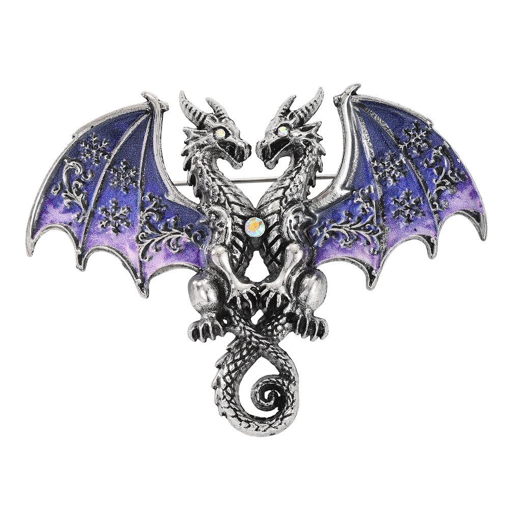 Sparkling Metal Dragon Brooches Novelty Elf Animal Brooch Fashion Brooch Pins Prom