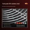 304 Stainless Steel Steaming Rack - Insulated Separator for Household Steamed Dishes with High & Low Feet Configuration.