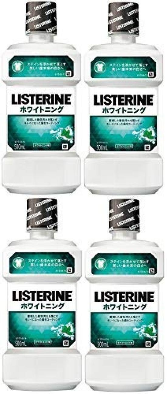 

Cosmetics Medicinal Listerine Mouthwash Whitening 500mL x 4 pieces [Bulk Purchase]
