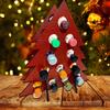 Durable Wood Wines Bottle Holder Elegant Wines Storage Rack with Christmas Countdown Designs for Party Enthusiasts