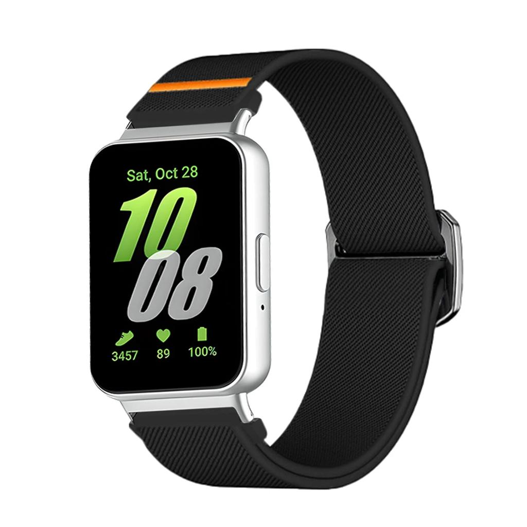 Nylon Loop Strap for Samsung Galaxy Fit 3 Adjustable Elastic Bracelet Watchband for iWatch Samsung Galaxy Fit3 Band Accessories