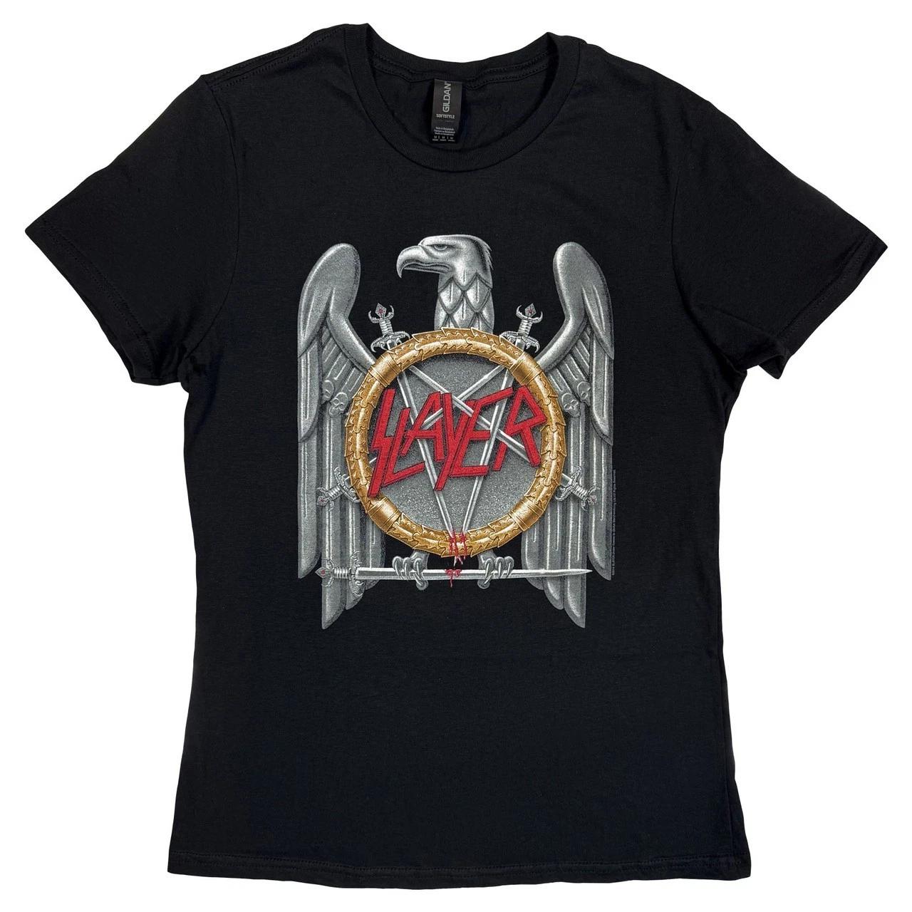 Slayer  Silver Eagle  Women s T shirt - NEW OFFICIAL 2XL