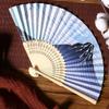 Vintage Japanese Style Folding Fan Bamboo Handle Props Fan Summer Dance Hand Fan  Home Decoration