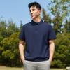 Unisex Summer Ice Silk Polo Shirt, Short Sleeve, Elastic Business-Casual, Custom Logo Option