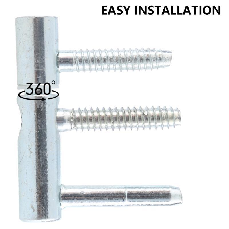 

F26C 2Pcs 3 Section Rotates Door Hinges for Internal Door Quiet Rotation Door Hinges Heavy Duty Steel Hinges for Household China Mainland