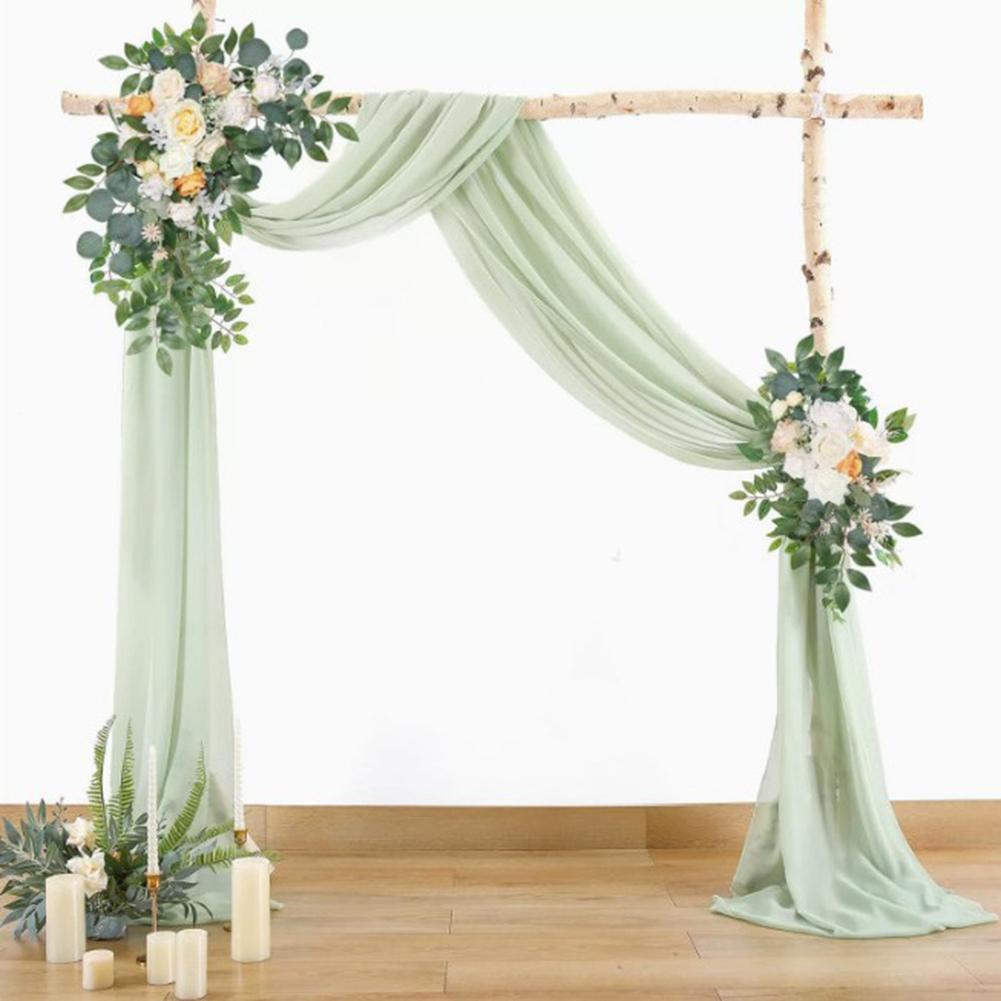 For Wedding Arch Draping Fabric in Sheer Chiffon Provides Elegant and Airy Decoration for For Weddings and Ceremonies 300x75cm