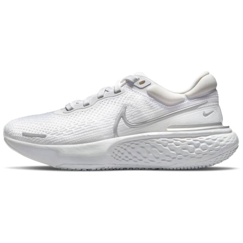 Nike ZoomX Invincible Run Flyknit White Metallic Silver Women's Sneakers casual CT2229-101