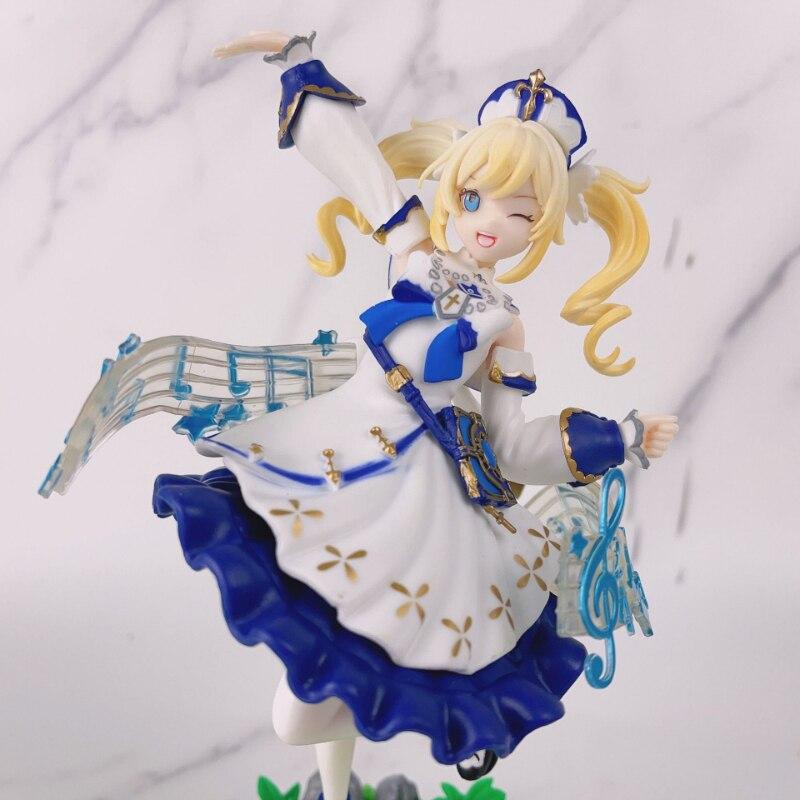 20cm Genshin Impact Anime Figure Barbara Action Figures Lumine Pvc Figurine Aether Kawaii Model Doll Toys Birthday Gifts