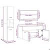 VidaXL Bathroom Furniture Set 4 Pcs Concrete Grey 3324875