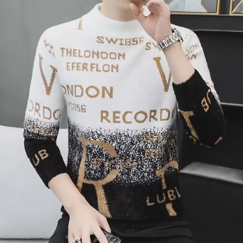 

Мужской двусторонний флисовый свитер — теплый, облегающий, модный трикотаж для осени/зимы XL чёрный