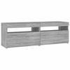 Vidaxl Szafka Pod Tv Z Led, Szary Dąb Sonoma, 120X35X40 Cm