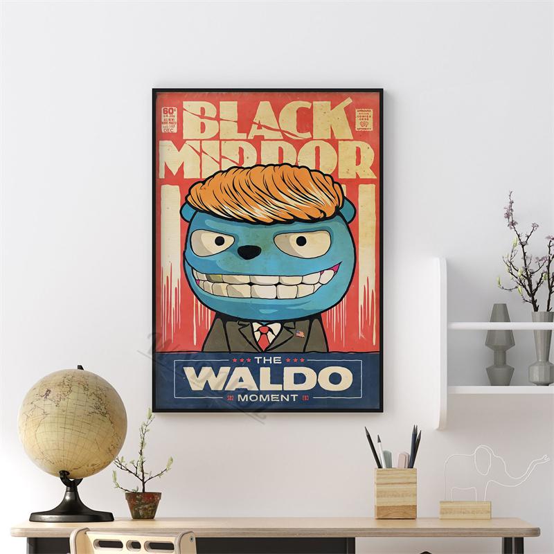 Black Mirror 80s Classic Retro Movie Figure Series Print Posters For Room Living Canvas Painting Art Home Wall Decor Pictures