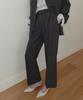 TWEE Pendile Asymmetrical Button Pintuck Wide Long Slacks Pants