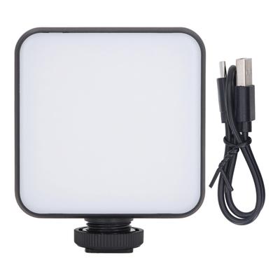 LED Videolampa 2500 till 9000K Ficklampa för Kamera Bärbar Fotograferingsbelysning med 3 Kallskofästen