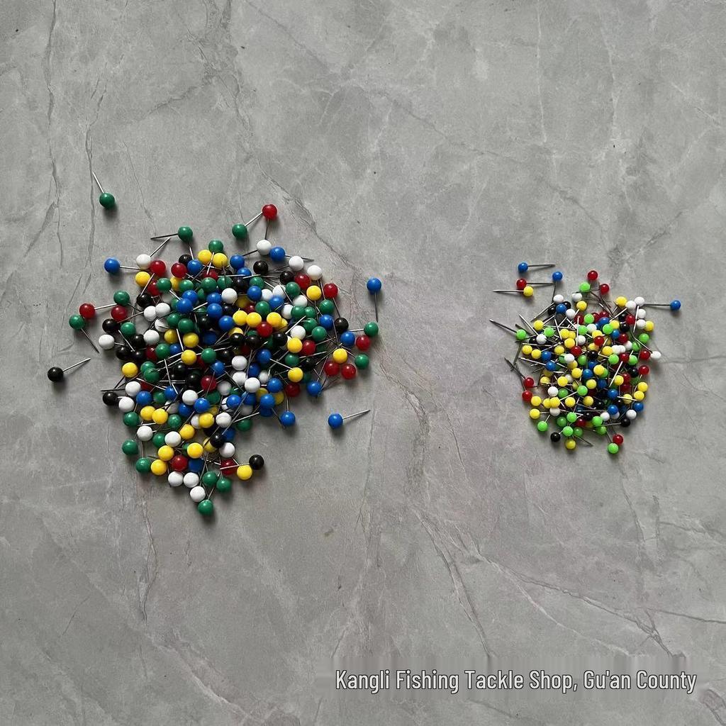Colorful Pearl Pushpins for Fishing Tackle: Reel Fixing Pins & Rig Line Accessories