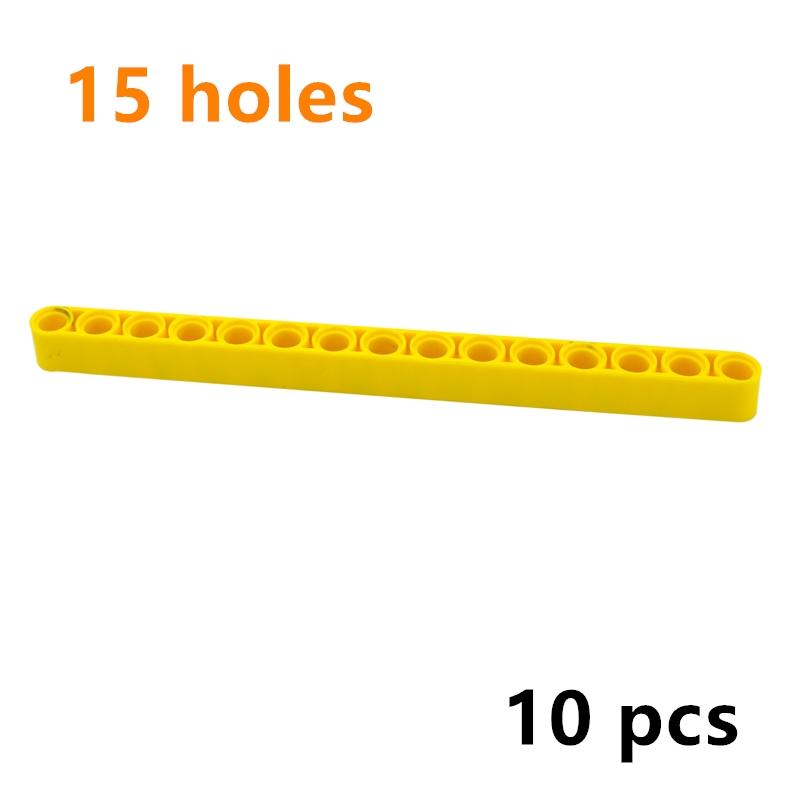 Construction 64871 1x15 Thick Hole 32278 Assembles Particles Car Robot Arm Liftarm Building Blocks DIY Technical Toys