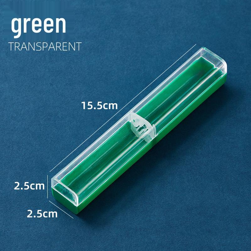 Refillable Ergonomic Fountain Pen for Students - Transparent Colored Plastic Design