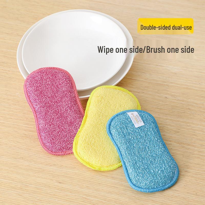 Microfiber Dishwashing Sponge & Pot Scrubber with Magic Eraser