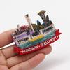 Luzern Löwe Macau Italien Venedig Neuseeland 3D magnetischer Kühlschrankaufkleber Souvenirs Heimdekoration Budapest Ungarn Kambodscha
