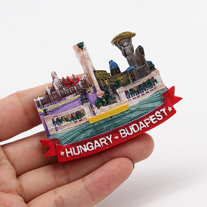 Lucerne Lion Macao Italy Venice New Zealand 3D Magnetic Refrigerator Sticker Souvenirs Home Decoration Budapest Hungary Cambodia
