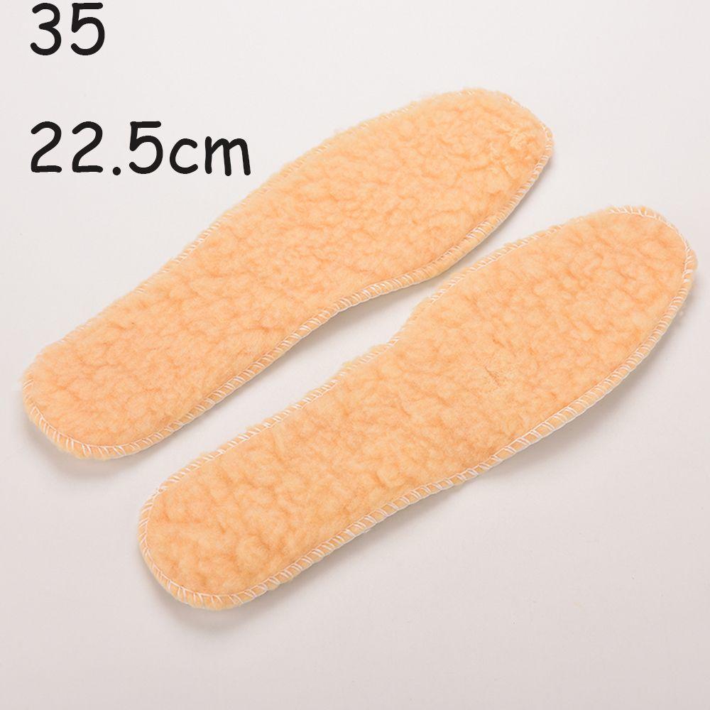 1 Pair Winter Soft Boots Warm Insoles Shoes Insert Fleece Pads Wool