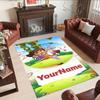 Dora Explorer Customizable Name Area Rug Design for Playrooms Balcony Bedrooms Hallway Antislip Carpet Office home decor Best for Christmas